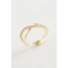 Sonzuluk Zirkon Taşlı Yüzük-Sarı