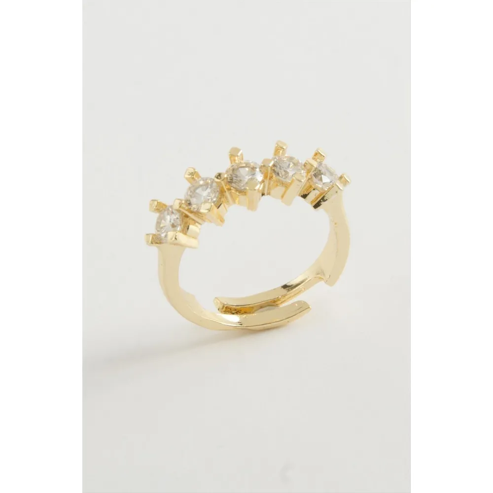 Beştaş Zirkon Taşlı Yüzük-Sarı