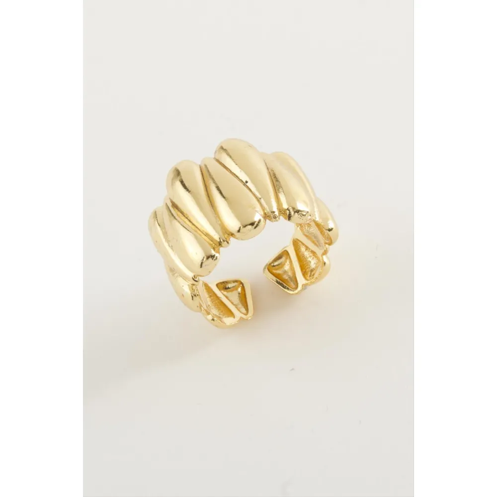 Oval Metal Yüzük-Gümüş Rengi