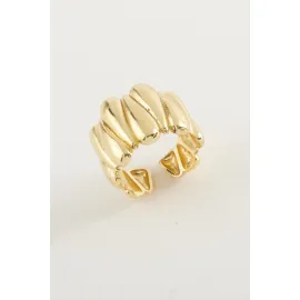 Oval Metal Yüzük-Gümüş Rengi