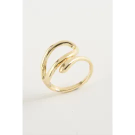 Oval Metal Yüzük-Gümüş Rengi