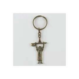 Mevlana Figürlü Metal Anahtarlık-Antik