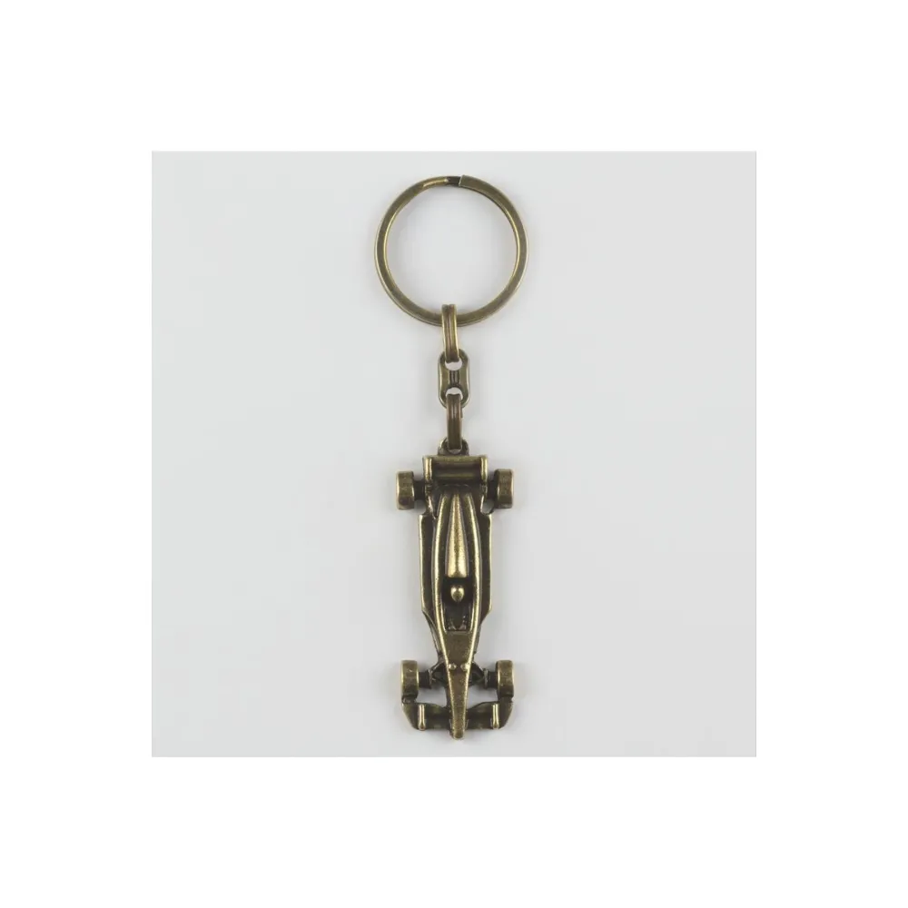 Araba Figürlü Metal Anahtarlık-Antik