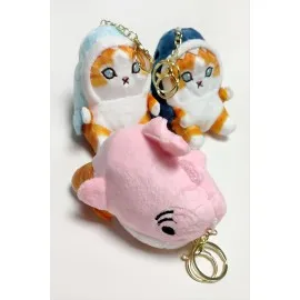 Kedi Peluş Anahtarlık-Renkli