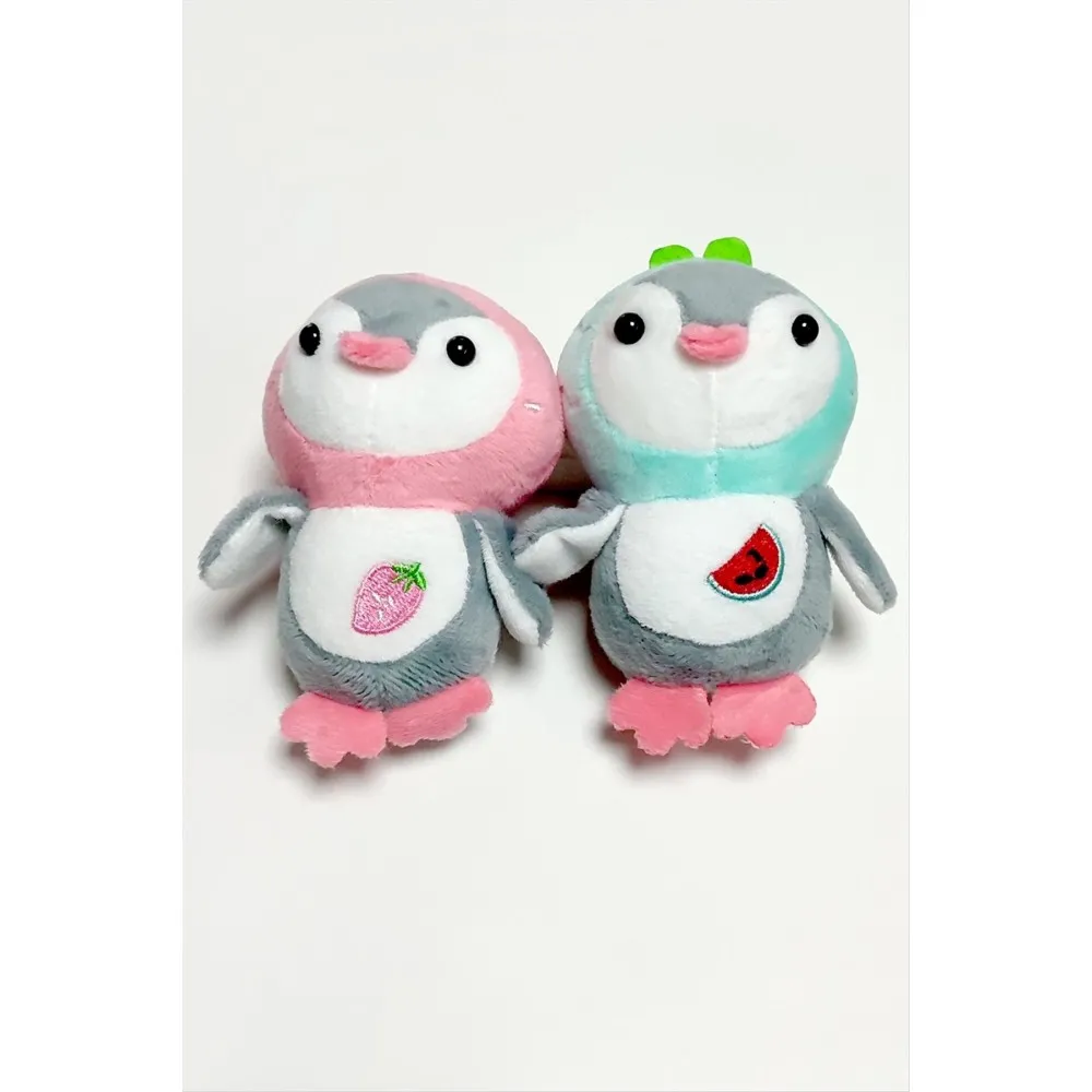 Kuş Peluş Anahtarlık-Renkli