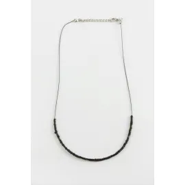 Kum Boncuk Kolye-Siyah