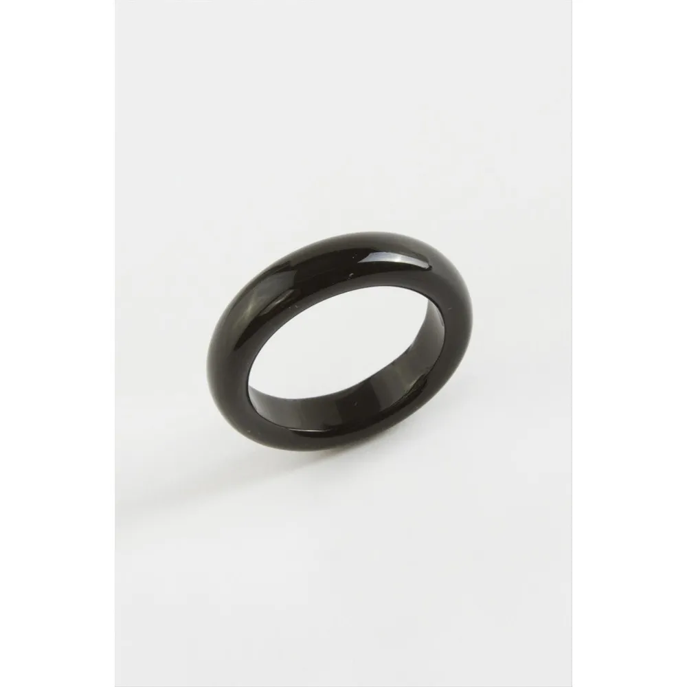 Akik Doğaltaş Yüzük-Siyah