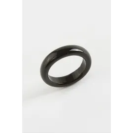 Akik Doğaltaş Yüzük-Siyah