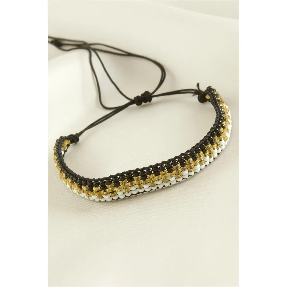 Miyuki Etnik Bileklik-Siyah