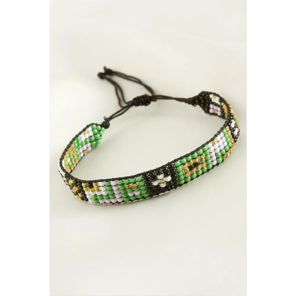 Miyuki Etnik Bileklik-Yeşil