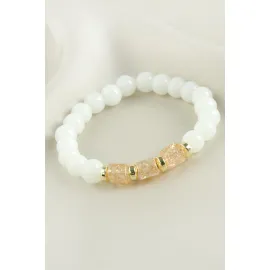 Necef Kuvars Doğaltaş Bileklik-Yavruağzı 