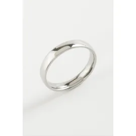 Çelik Alyans Yüzük 4 mm-19