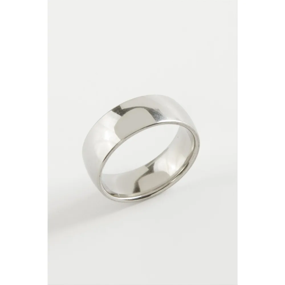 Çelik Alyans Yüzük 8 Mm-19