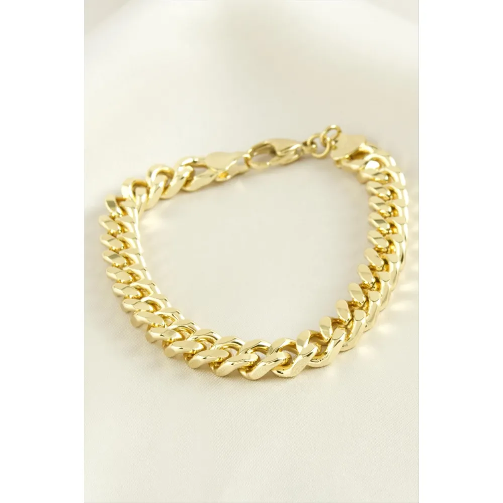 Xuping Düz  Zincir Lüks Çelik Bileklik-Gümüş Rengi