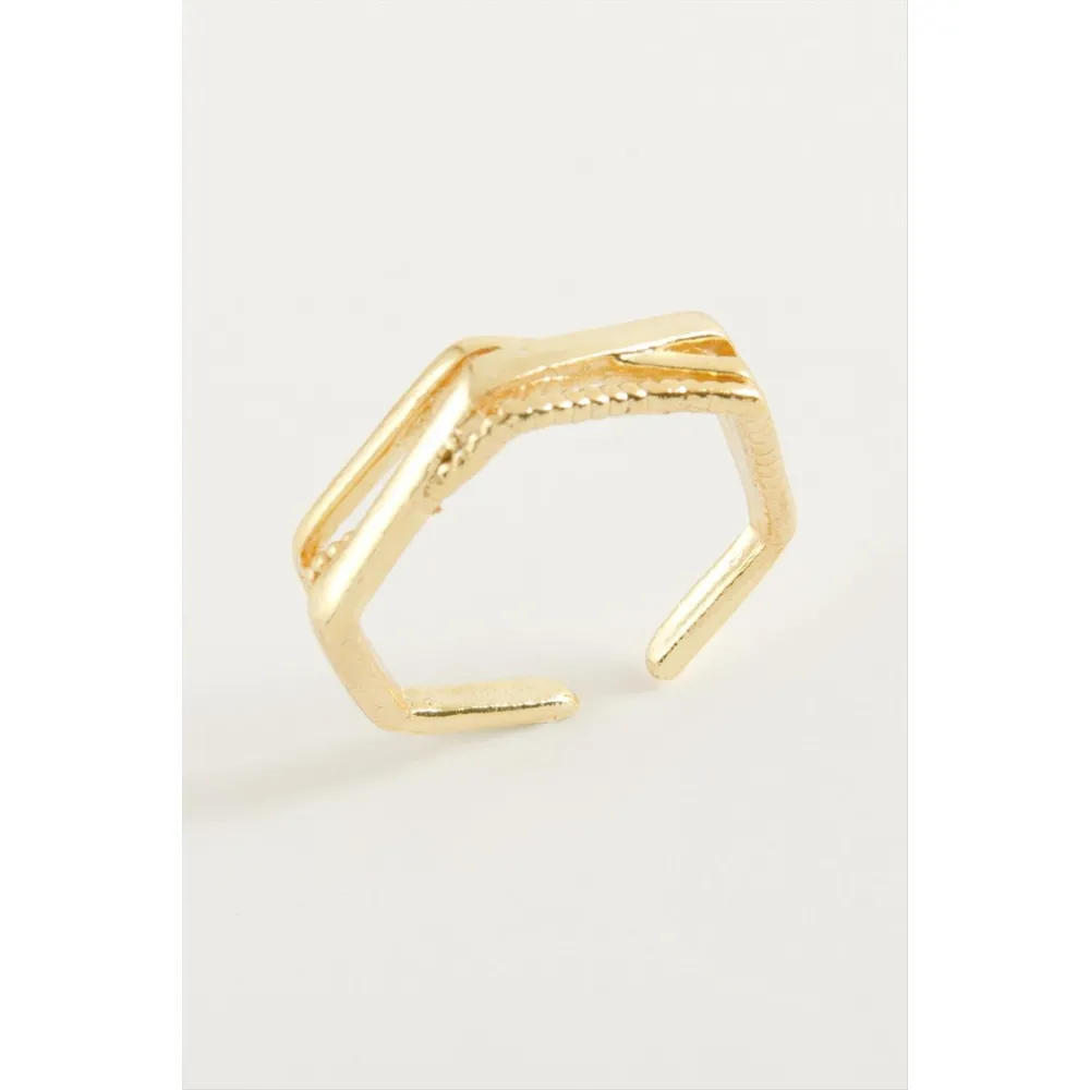 Burgulu Metal Yüzük-Gümüş Rengi