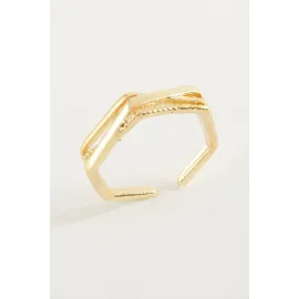 Burgulu Metal Yüzük-Gümüş Rengi