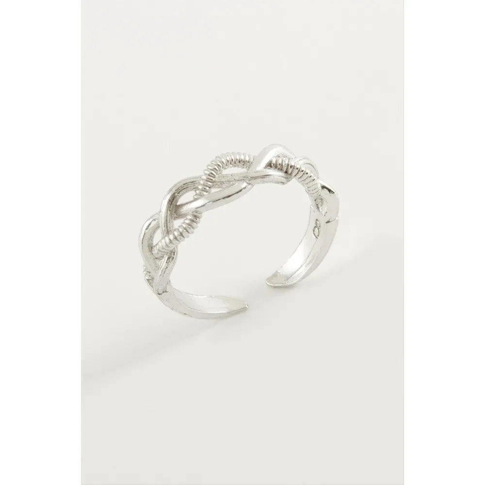 Sonsuzluk Metal Yüzük-Gümüş Rengi