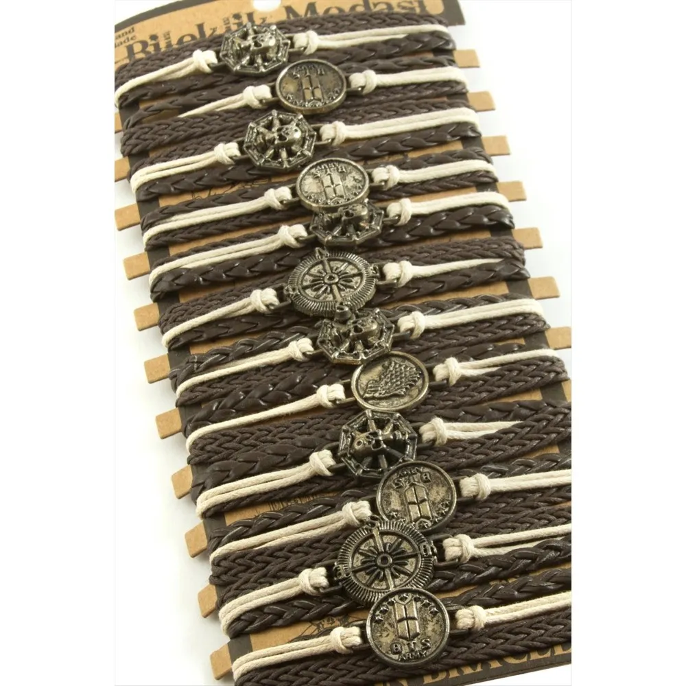 Metal Aparatlı Vinlex Deri Bileklik-Kahverengi