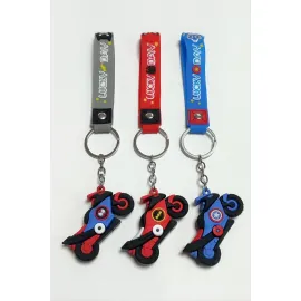 Motor Silikon Anahtarlık-Renkli