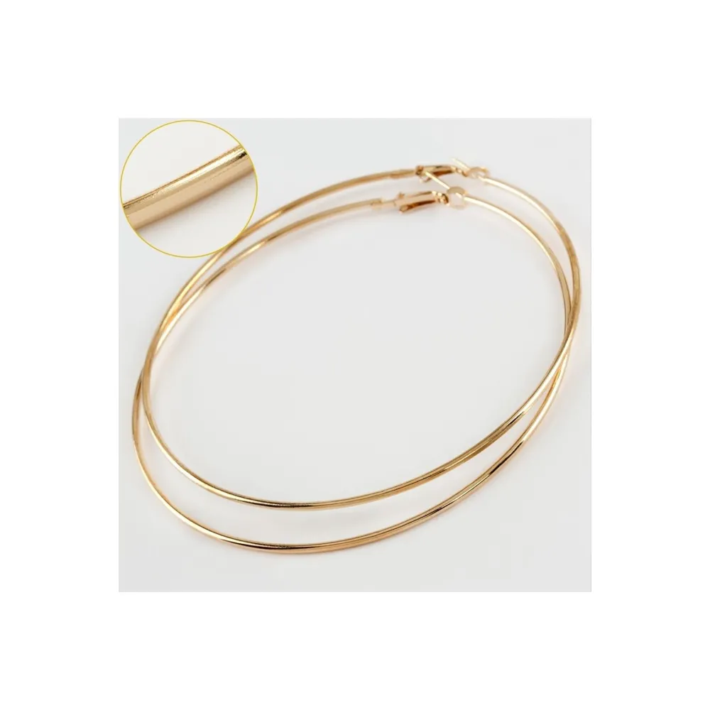 İnce Boru Metal Halka Küpe 8-9-10 cm-9 cm