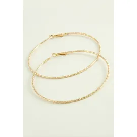 Zikzak Burgulu Metal Halka Küpe 8-9-10 cm-9 cm