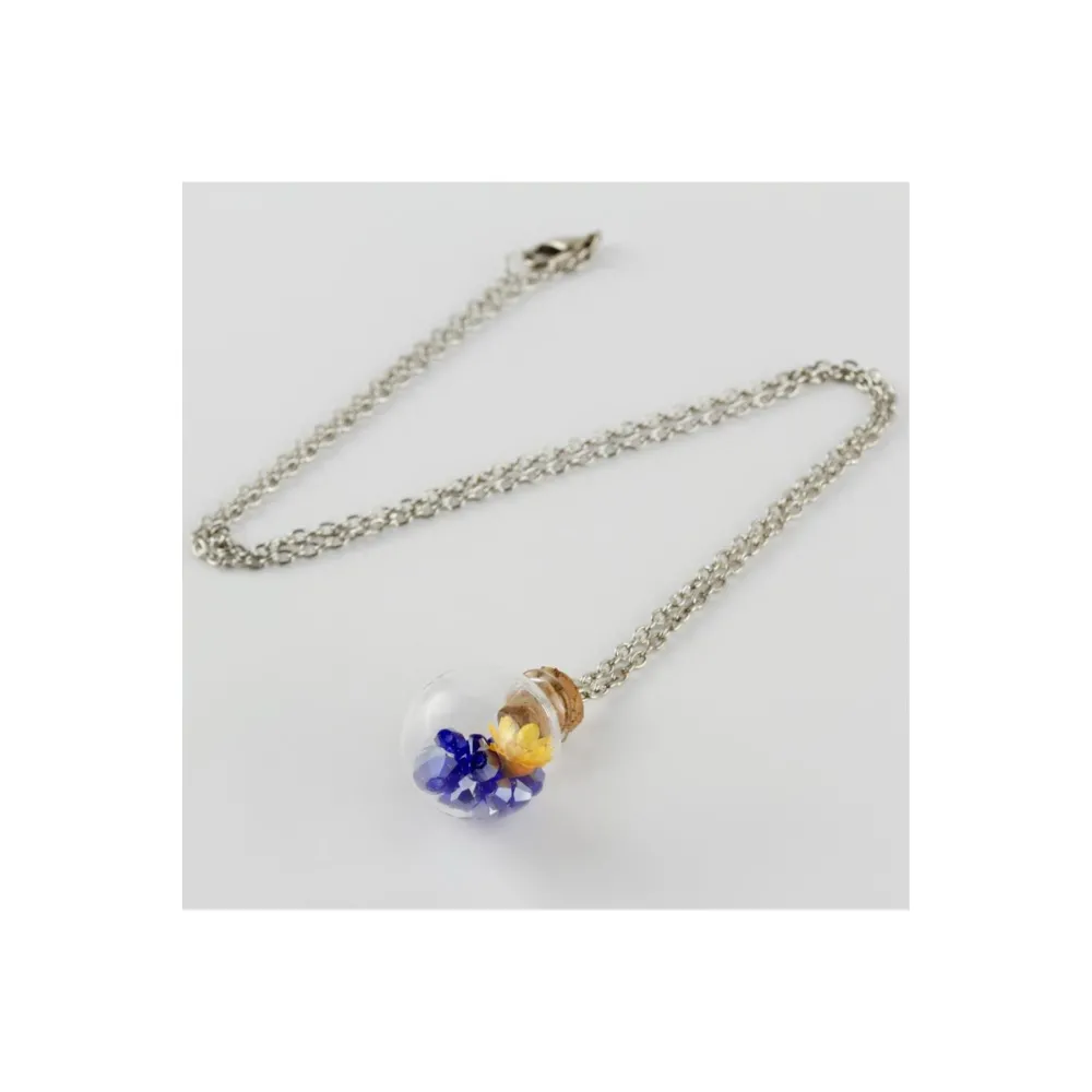 Fanus Canlı Kolye-Gümüş Rengi