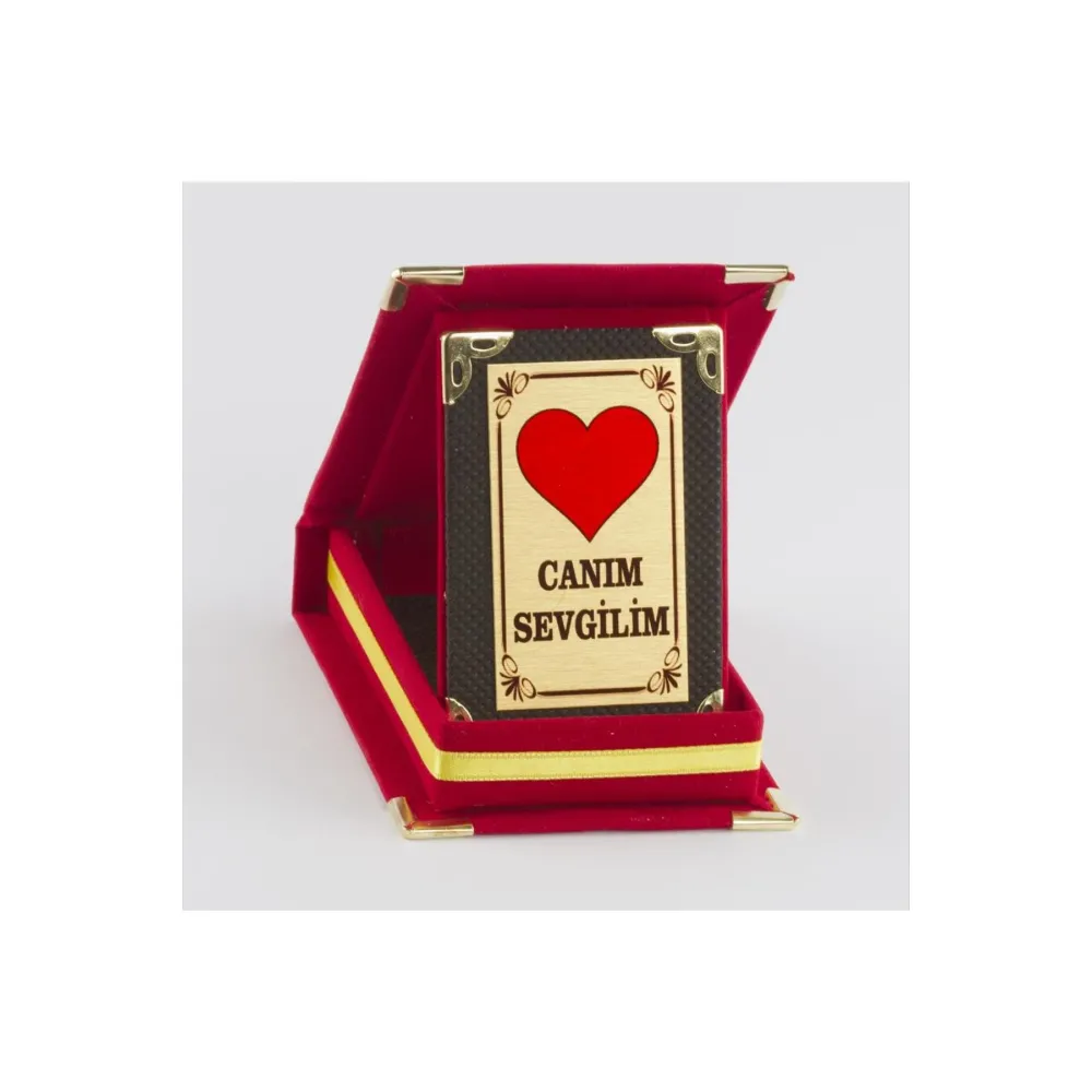 CAnım Sevgilim Plaketi-Kırmızı