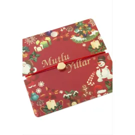 İstiridye Mutlu Yıllar Bilekliği-Kırmızı