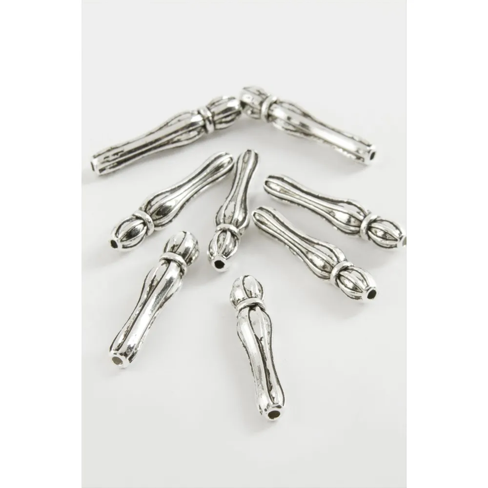 Çizgili Tesbih İmame Aparatı 50 Gram-Gümüş Rengi