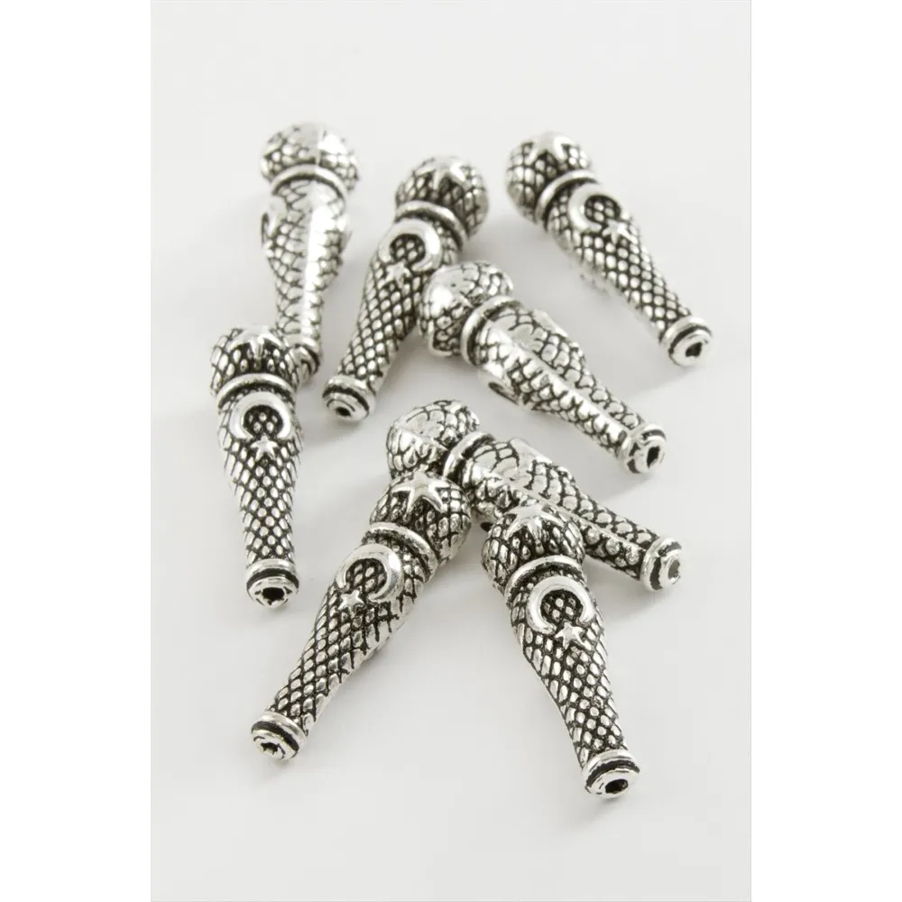 Ay Yıldız Tesbih İmame Aparatı 50 Gram-Gümüş Rengi