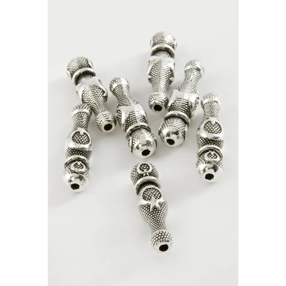 Ay Yıldız Tesbih İmame Aparatı 50 Gram-Gümüş Rengi