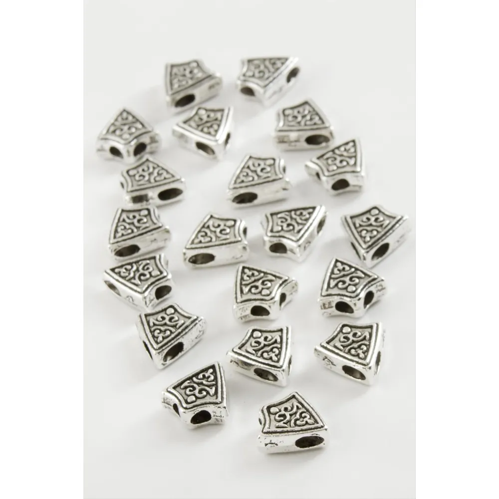 Üçgen Tesbih Ara Aparatı 50 Gram-Gümüş Rengi