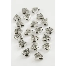 Üçgen Tesbih Ara Aparatı 50 Gram-Gümüş Rengi