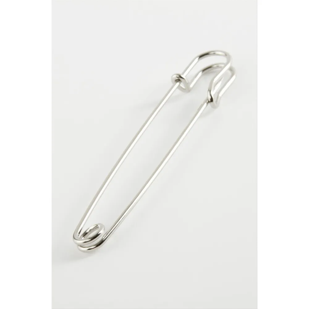 İskoç Çengel İğnesi 8 cm 1 Adet-Gümüş Rengi