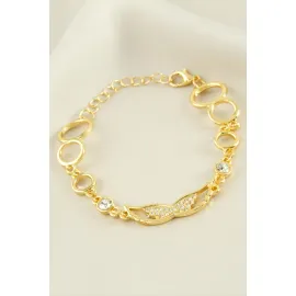 Kanat Taşlı Bileklik-Sarı