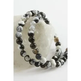 8 Mm Akik Taşı-Siyah