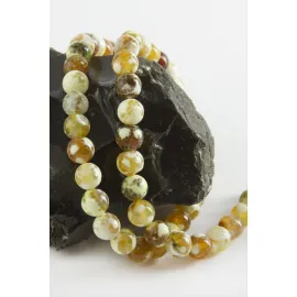 8 mm Akik Taşı-Sarı