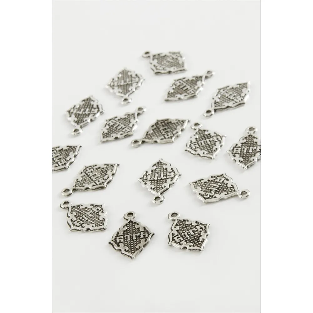 Göktürk Yazılı Tesbih Aparatı 50 Gram-Gümüş Rengi