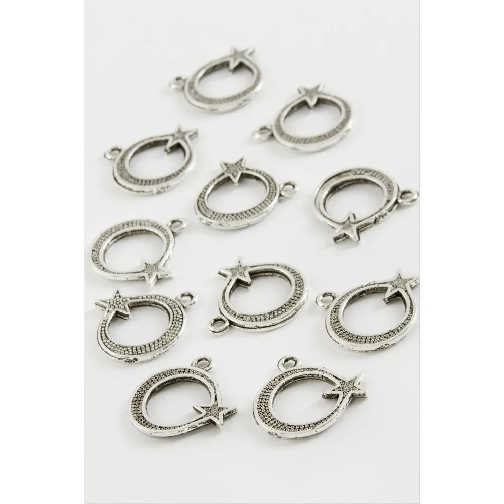 Ay Yıldız Tesbih Aparatı 50 Gram-Gümüş Rengi