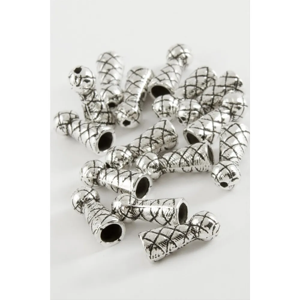 Baklava Desenli Tesbih Aparatı 50 Gram-Gümüş Rengi