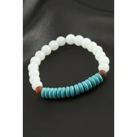 Firuze Ceyt Doğaltaş Bileklik-Beyaz