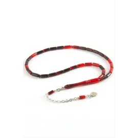 Kapsül Plastik Tesbih 4X10  Mm-Turuncu