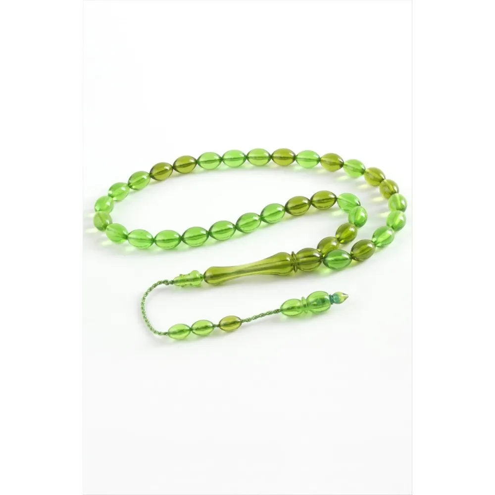 Zeytin Şekilli Plastik Tesbih 8X11 Mm-Kırmızı