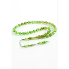 Zeytin Şekilli Plastik Tesbih 8X11 Mm-Kiremit