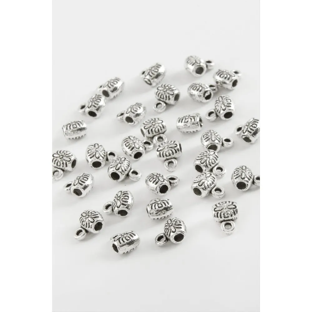 Çiçek Tesbih Ara Aparatı 50 Gram-Gümüş Rengi