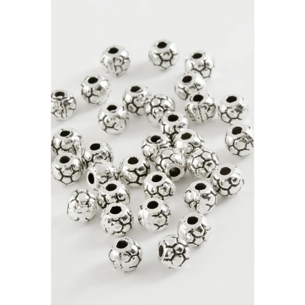 Benekli Tesbih Ara Aparatı 50 Gram-Gümüş Rengi