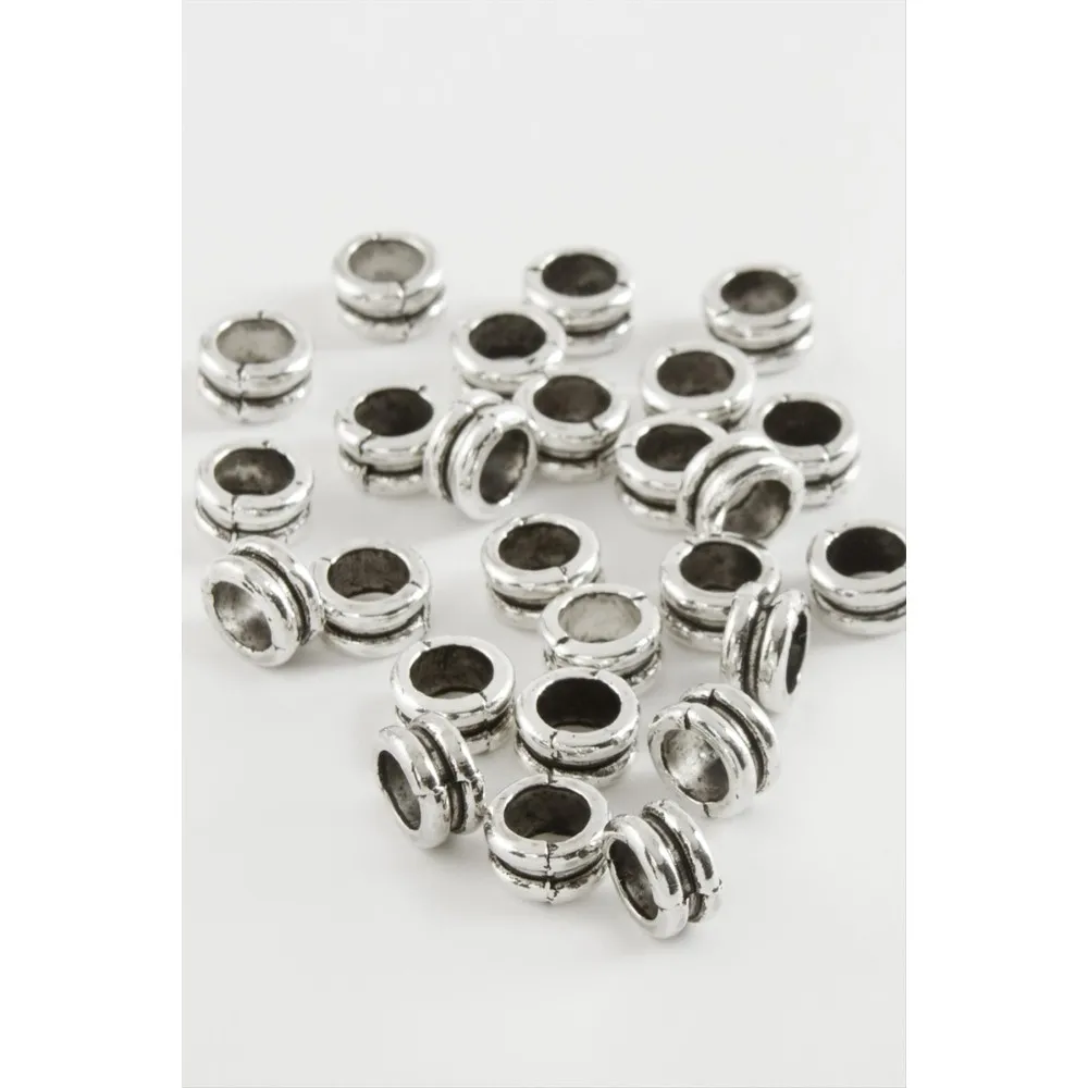 Çift Sıra Tesbih Ara Aparatı 50 Gram-Gümüş Rengi