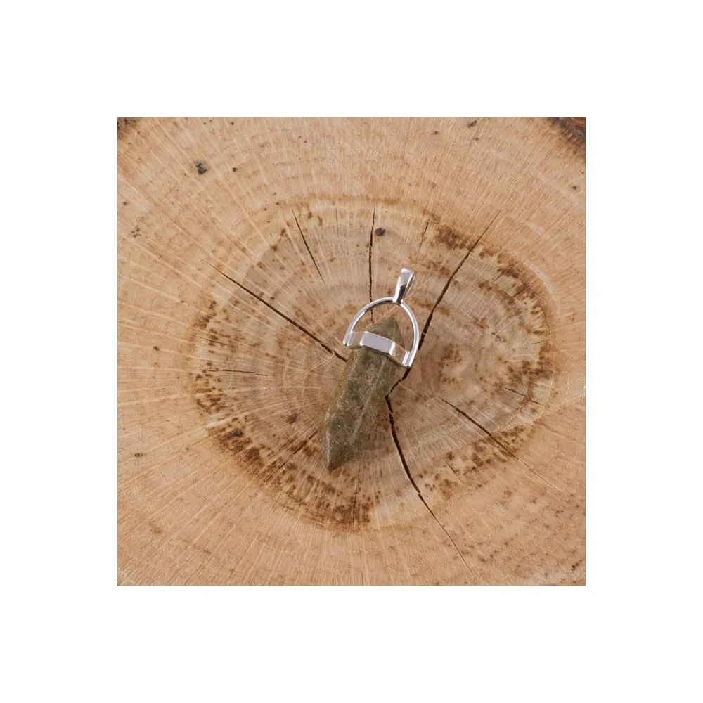 Akik Point Kolye Ucu-Yeşil