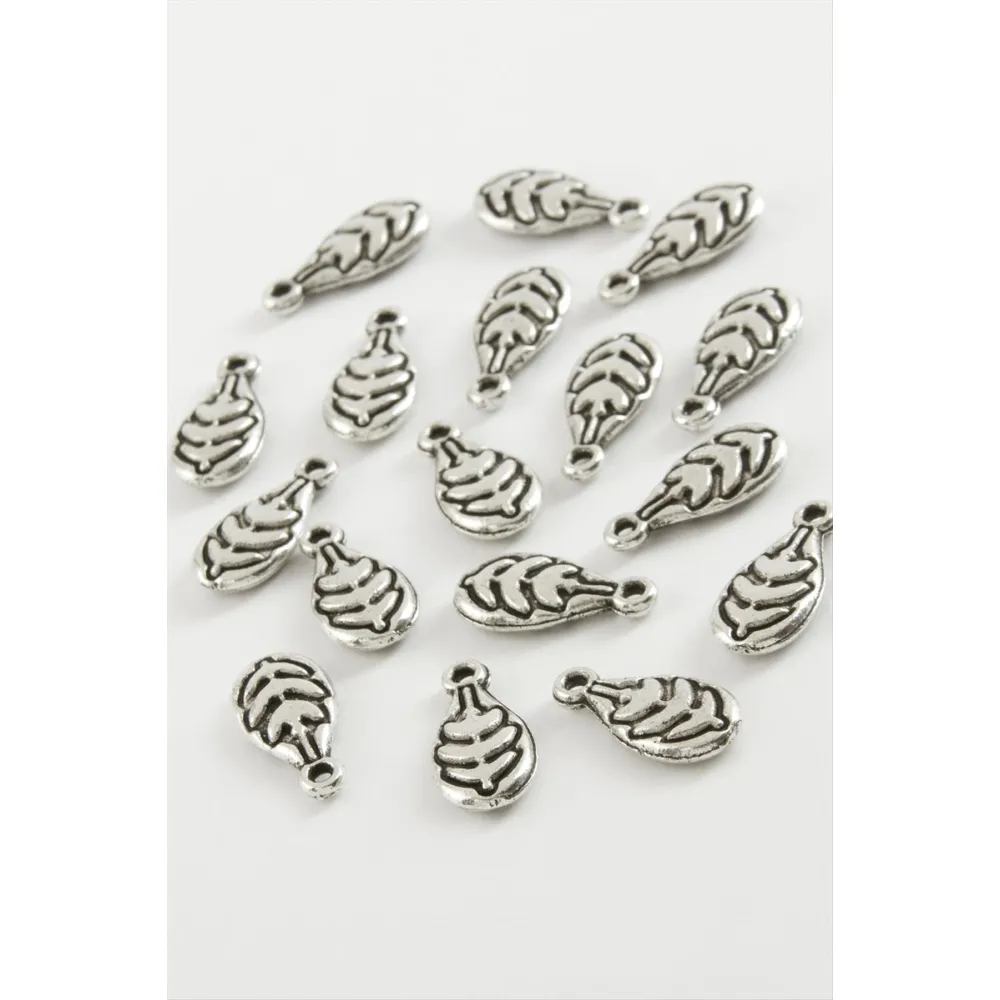 Yaprak Çiçek Tesbih Püskül Aparatı 50 Gram-Gümüş Rengi