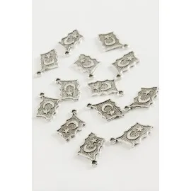 Ay Yıldız Tesbih Püskül Aparatı 50 Gram-Gümüş Rengi